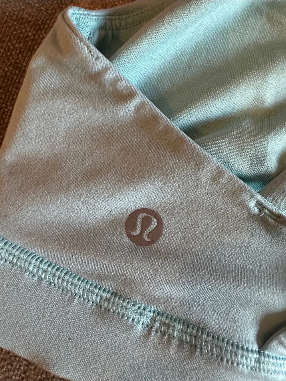 Lululemon Light Aqua Strappy Sports Bra